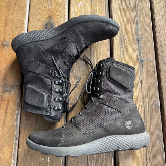 TIMBERLAND LMT RELEASE BLACK FLYROAM TACTICAL LACE UP LEATHER BOOT - MENS 11 - Picture 3 of 11